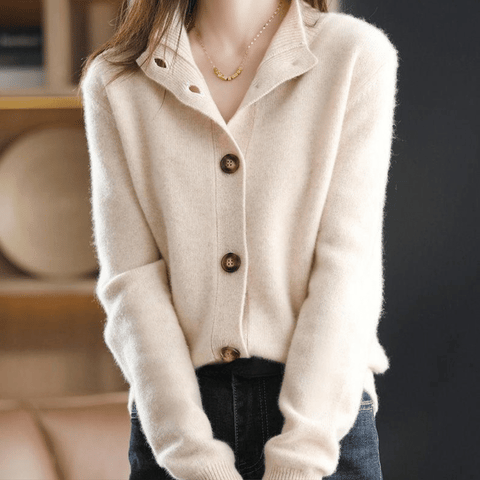 Luxuriöser Cashmere Strickcardigan für Damen 3