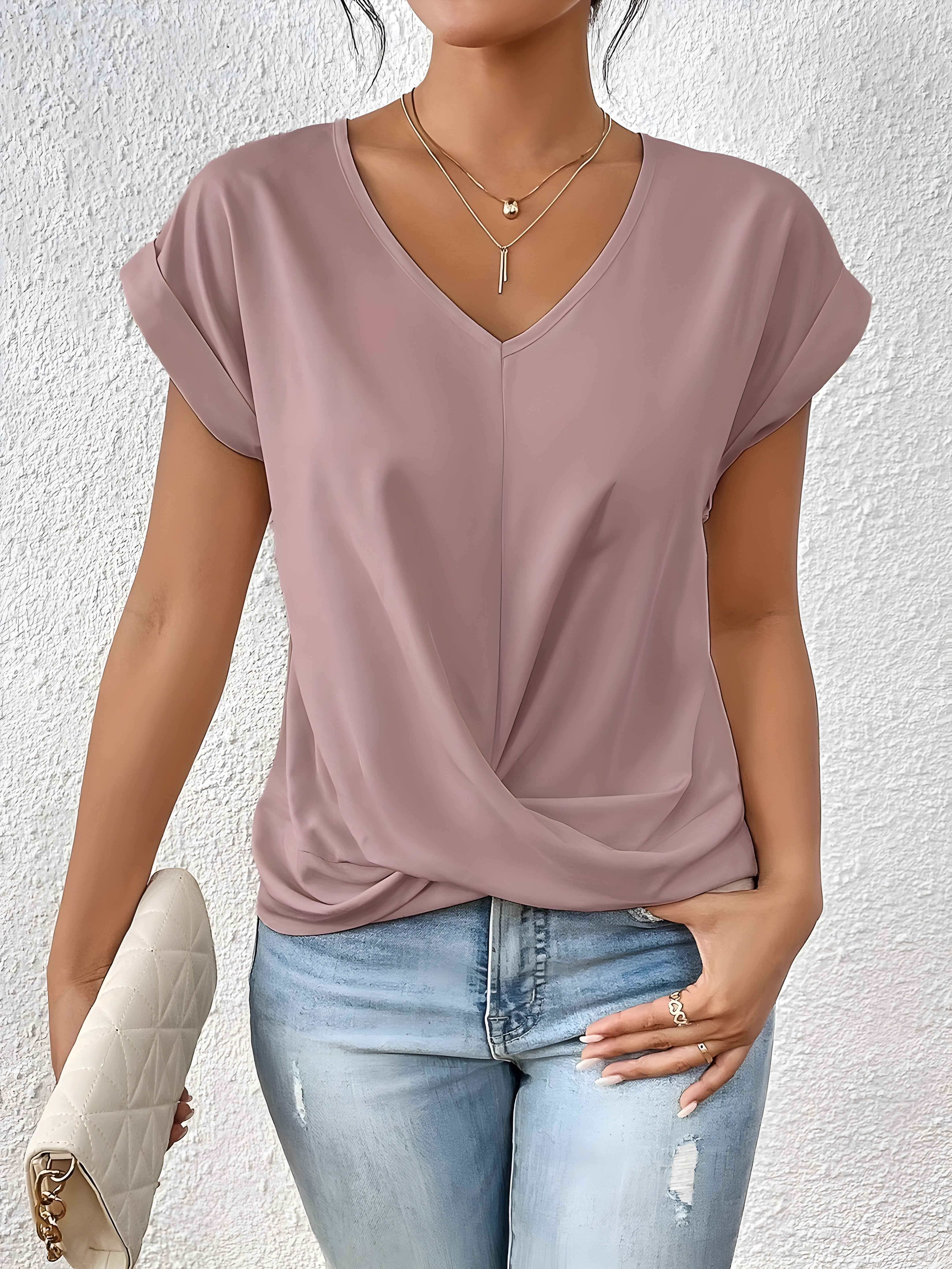 Maia – V-Ausschnitt-Top mit Twist-Detail