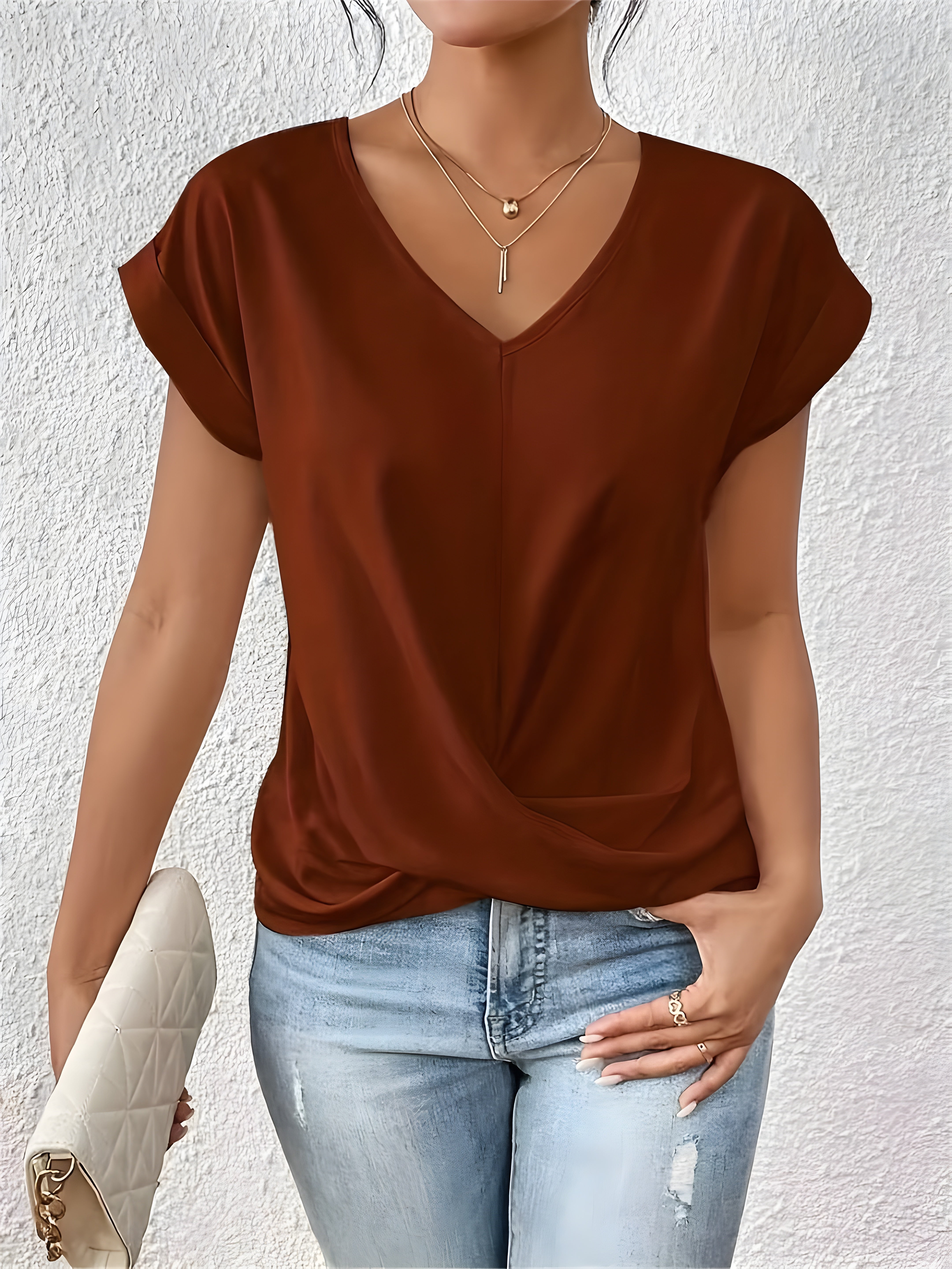 Maia – V-Ausschnitt-Top mit Twist-Detail 2