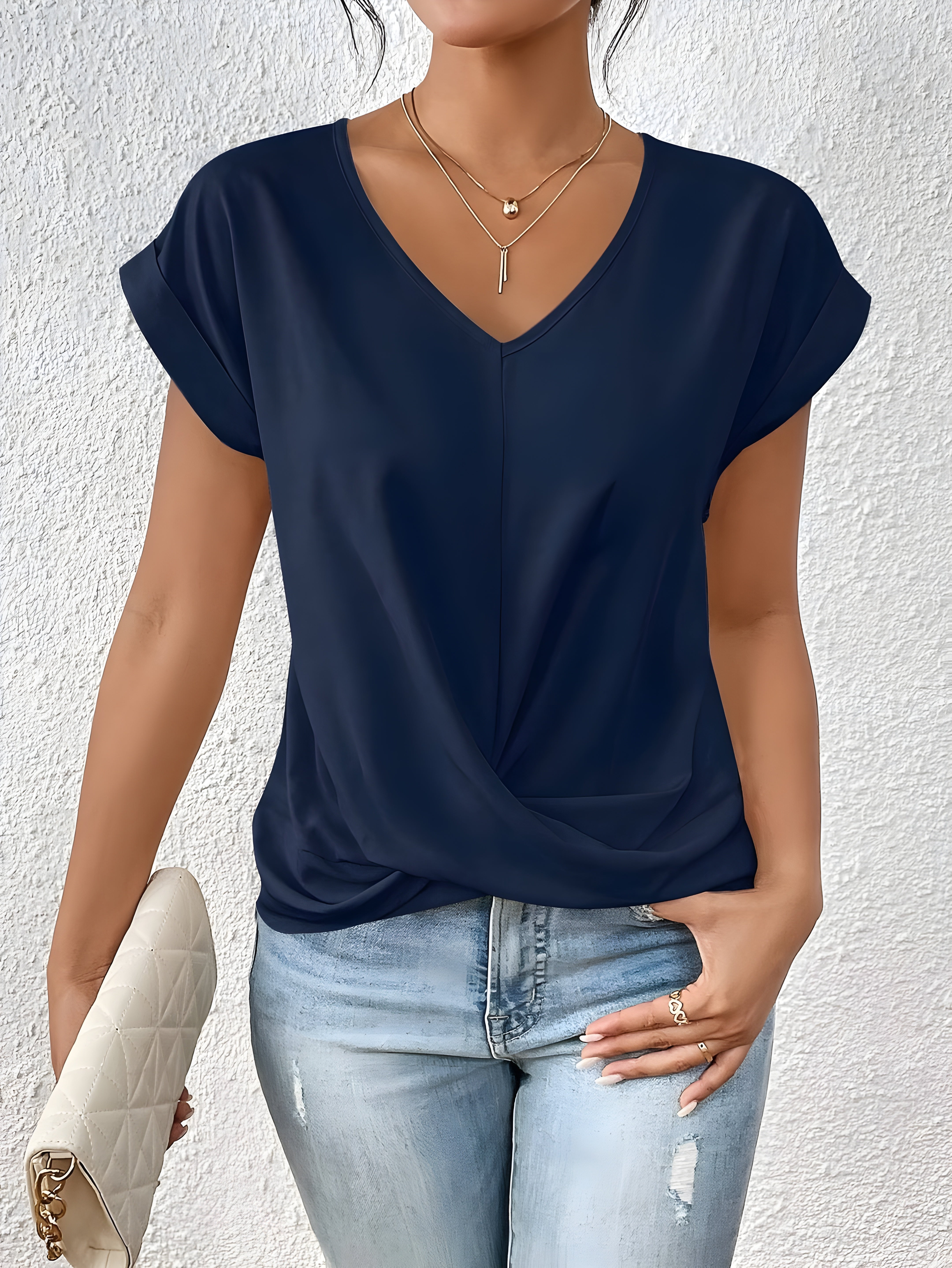 Maia – V-Ausschnitt-Top mit Twist-Detail 3