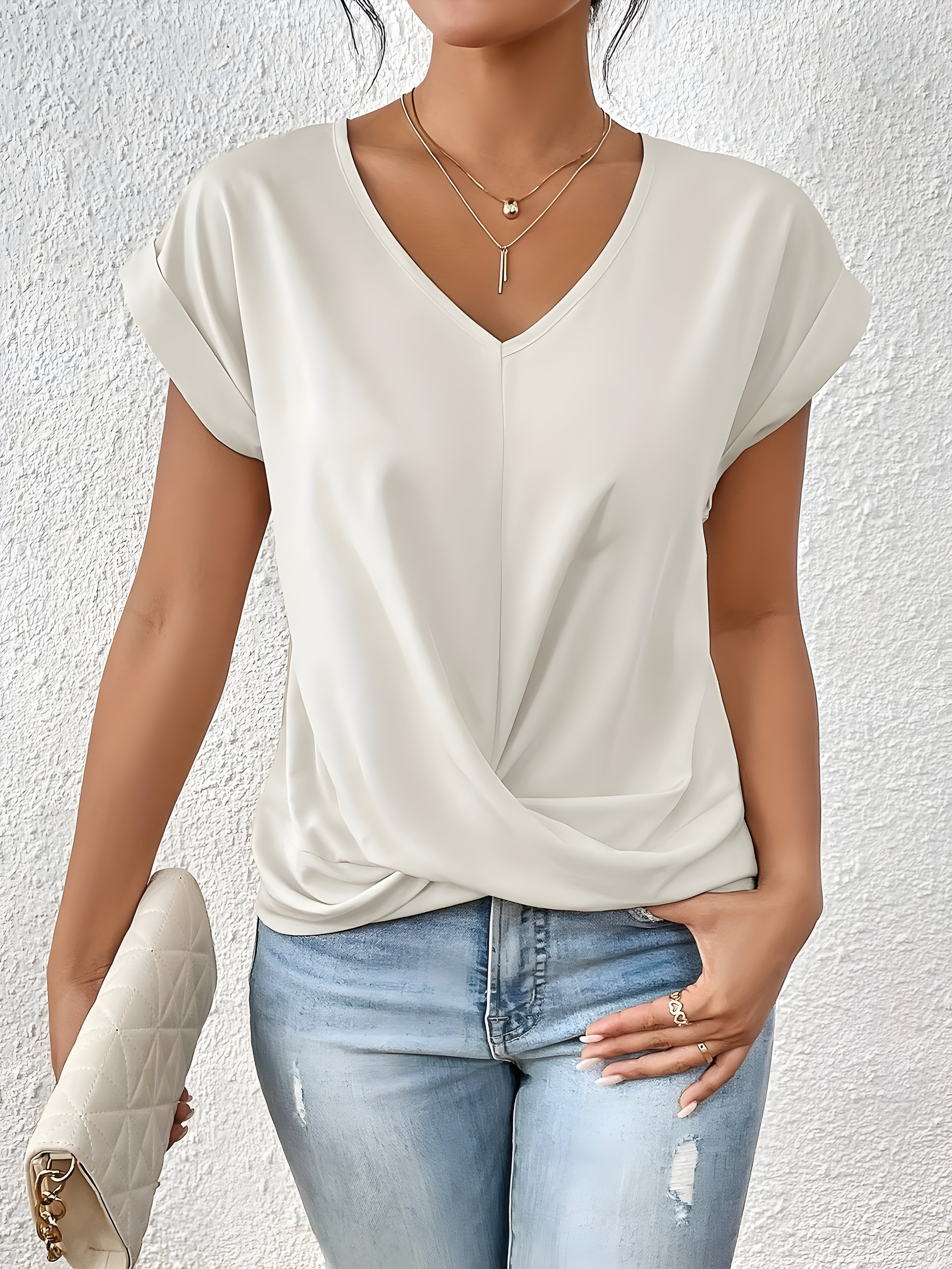 Maia – V-Ausschnitt-Top mit Twist-Detail 4
