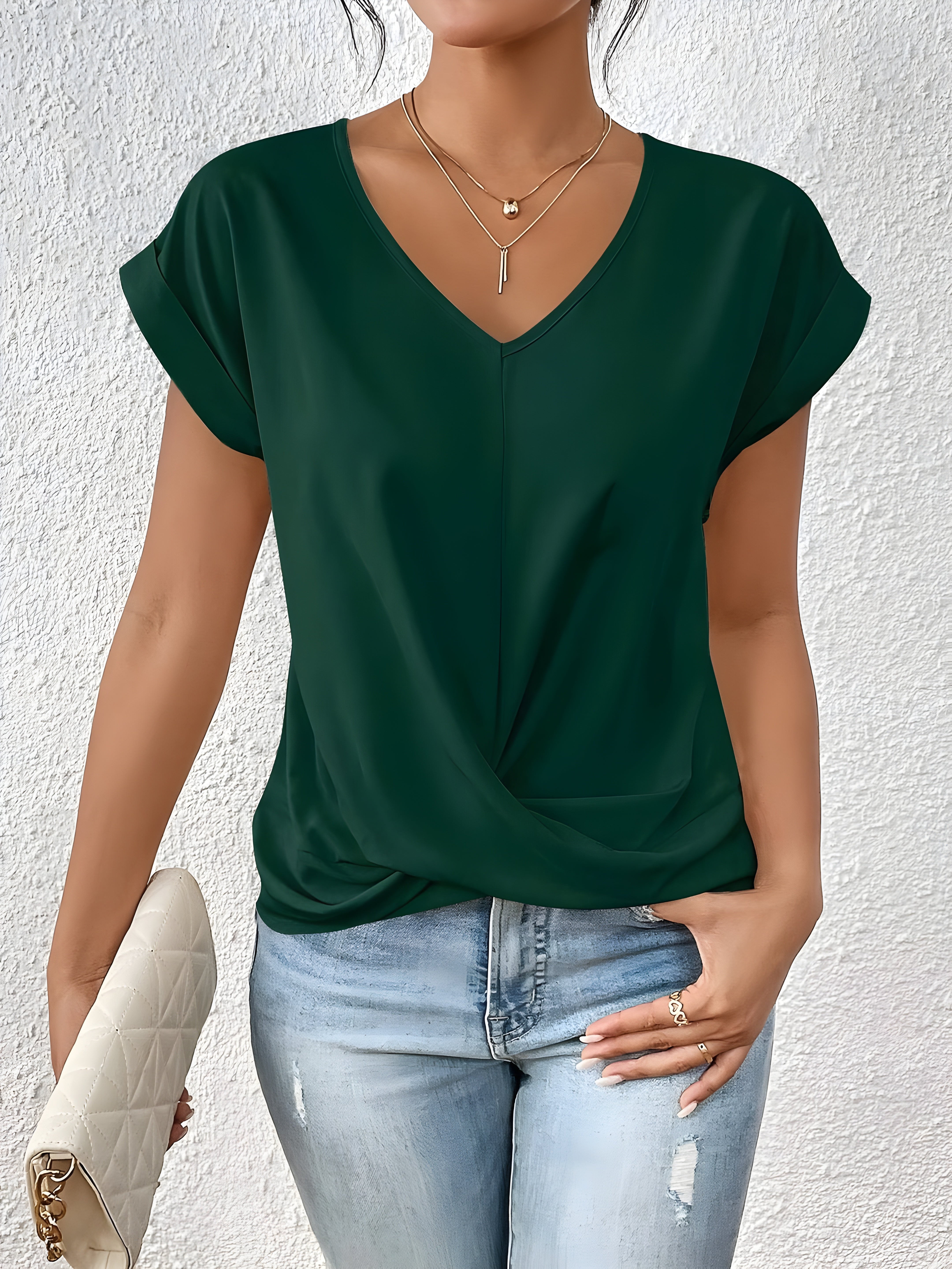 Maia – V-Ausschnitt-Top mit Twist-Detail 5