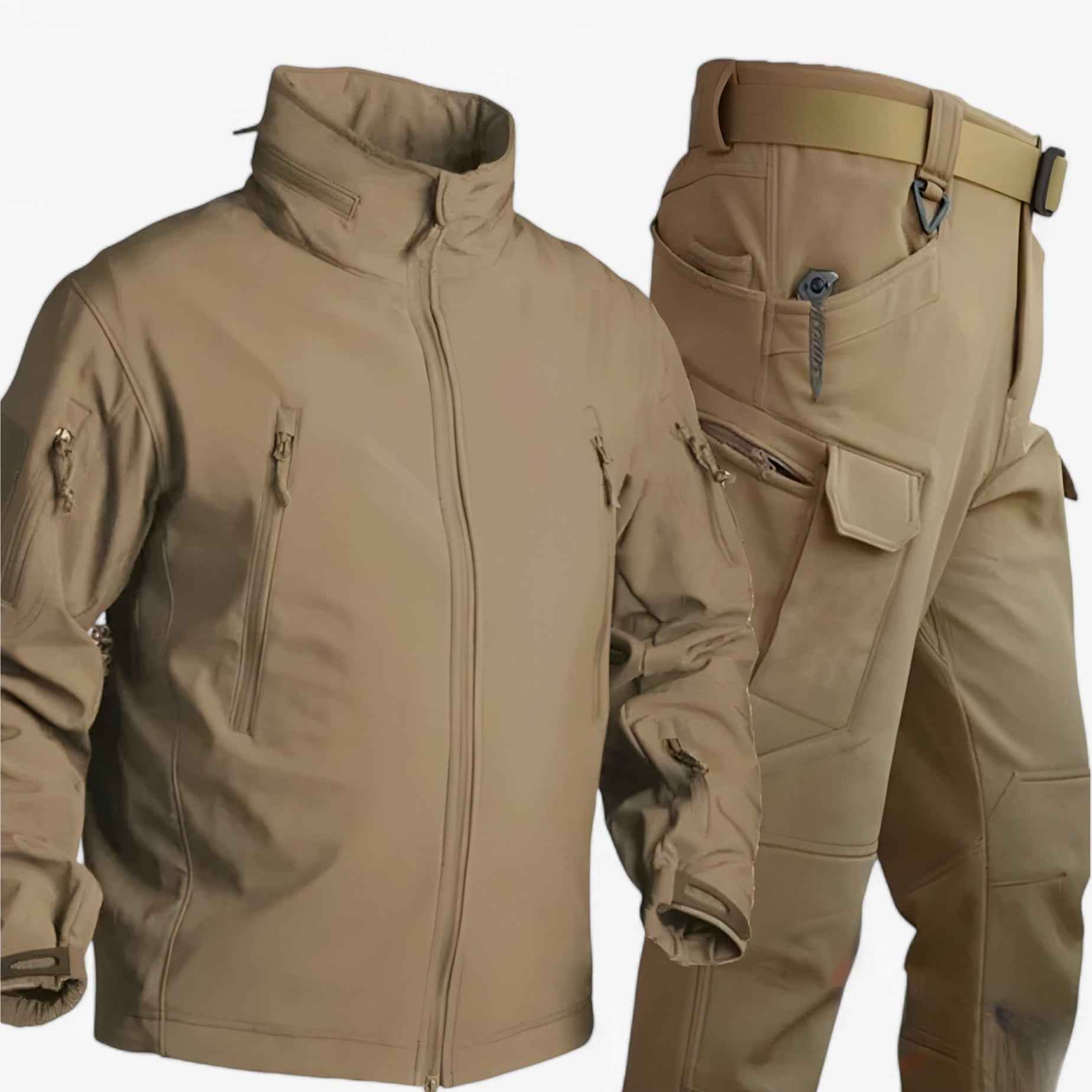 Männer Wasserdichte Fleecejacke und Hose