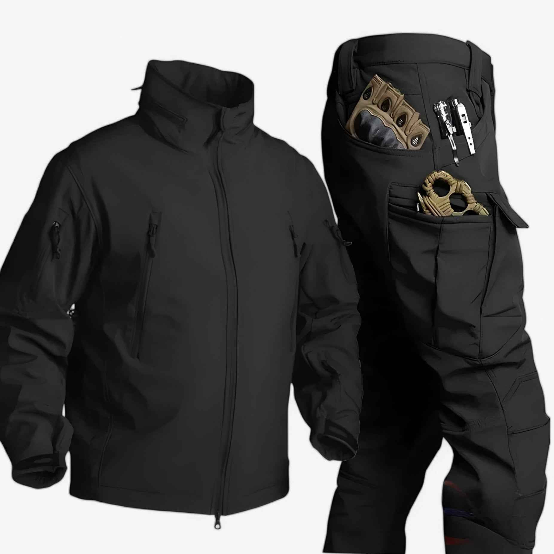 Männer Wasserdichte Fleecejacke und Hose