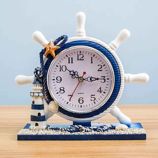 CoastalCompass - Elegante Wanduhr im mediterranen Design für einen sommerlichen Akzent