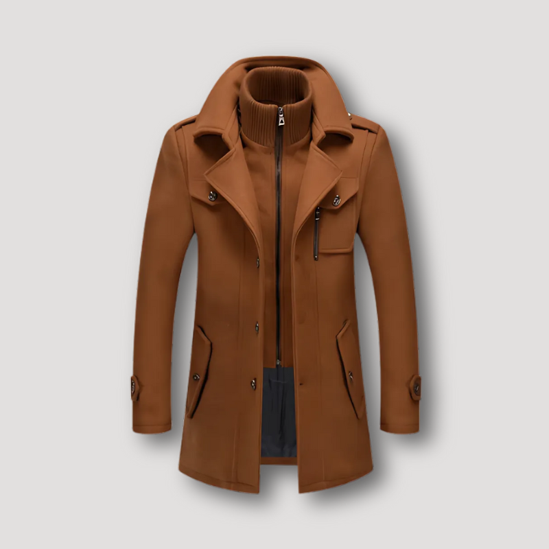 LEIGHTON - Zweiteiliges Militär-Wintermantel für einen robusten und eleganten Stil