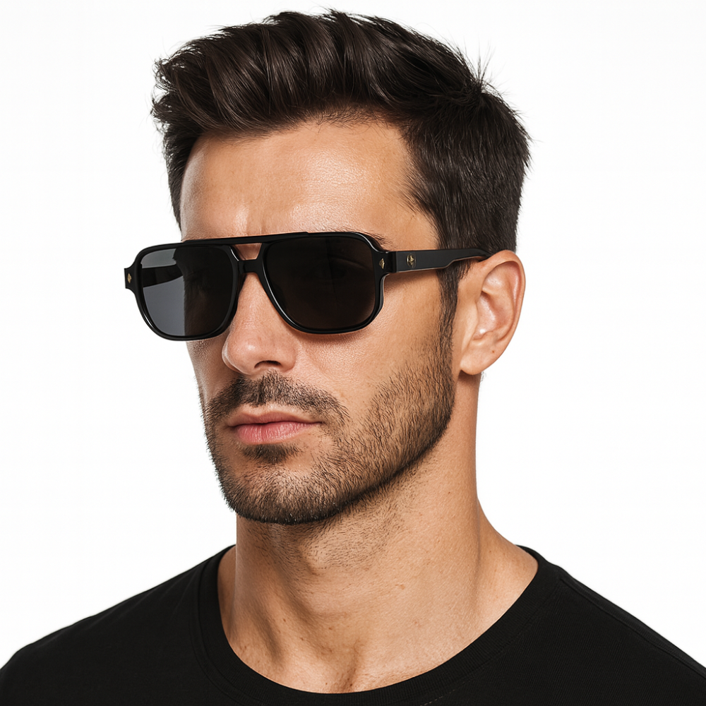 Quadratische Herren-Sonnenbrille - Stilvoll mit UV-Schutz
