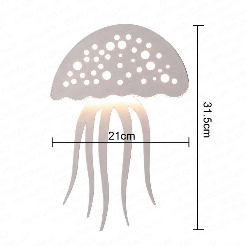 Seemurale Lampe Medusa OceanicOrb – Originelle und Beruhigende Beleuchtung für Ihr Zuhause