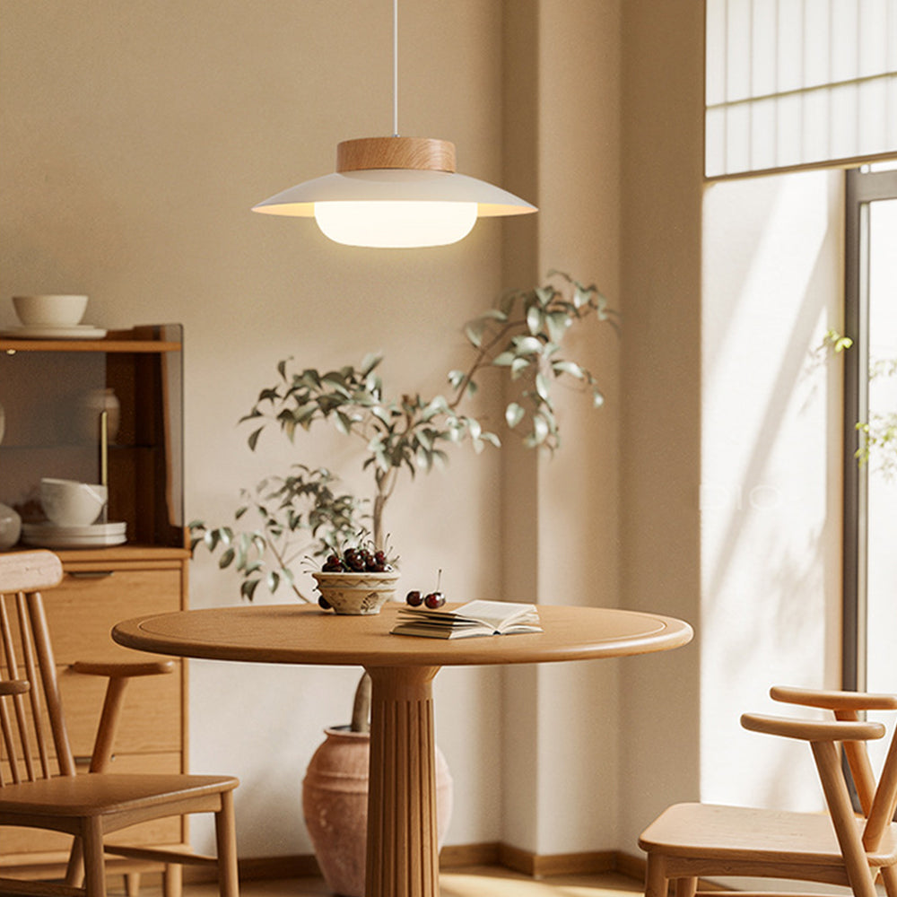 Moderne LED-Pendel mit Holzoptik 4