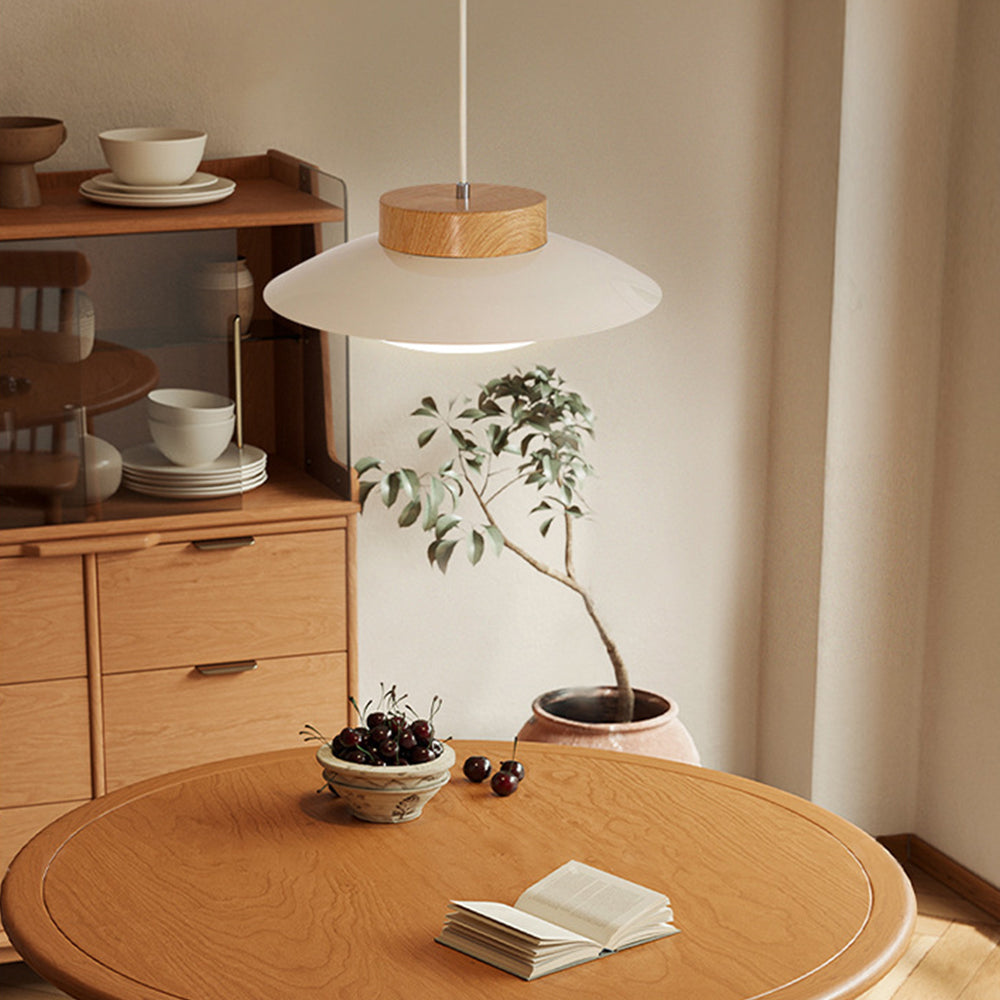 Moderne LED-Pendel mit Holzoptik 5