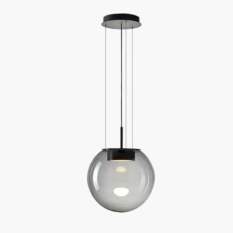 Moderne LED-Pendelleuchte mit Glas und Metall