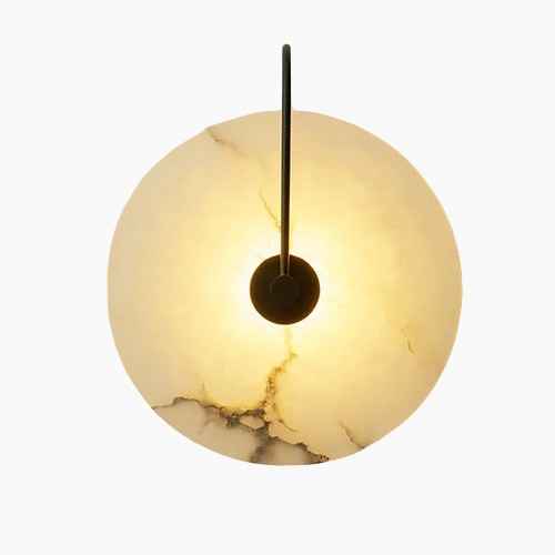 Moderne LED-Wandlampe mit Marmordesign
