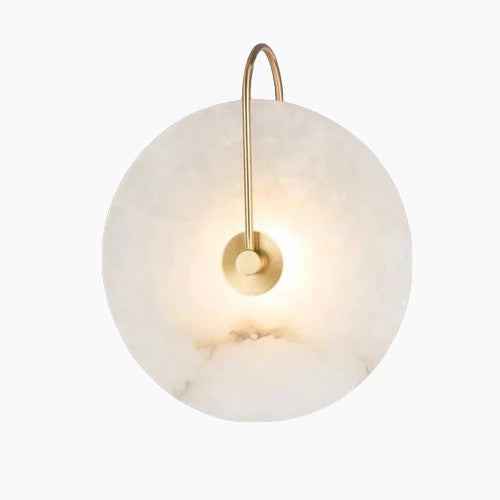 Moderne LED-Wandlampe mit Marmordesign