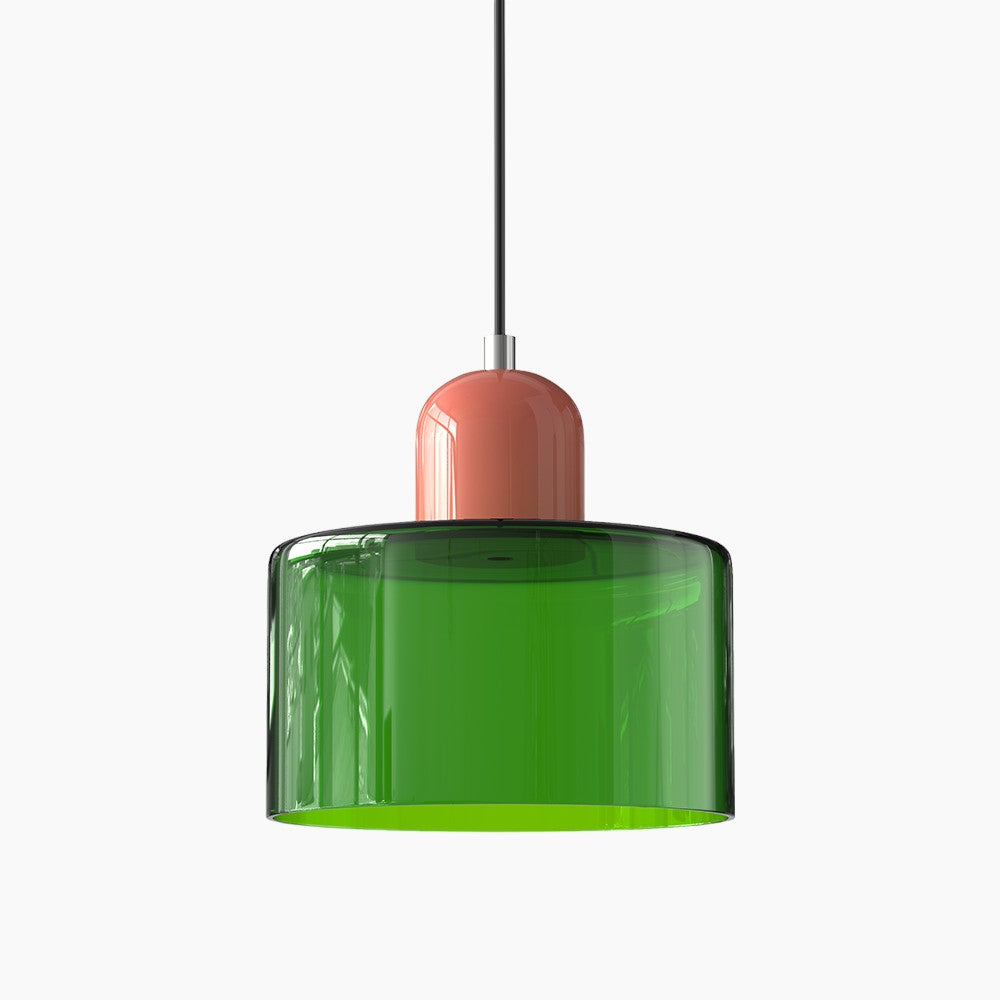 Moderne LED Glaspendel mit E27 Fassung 16