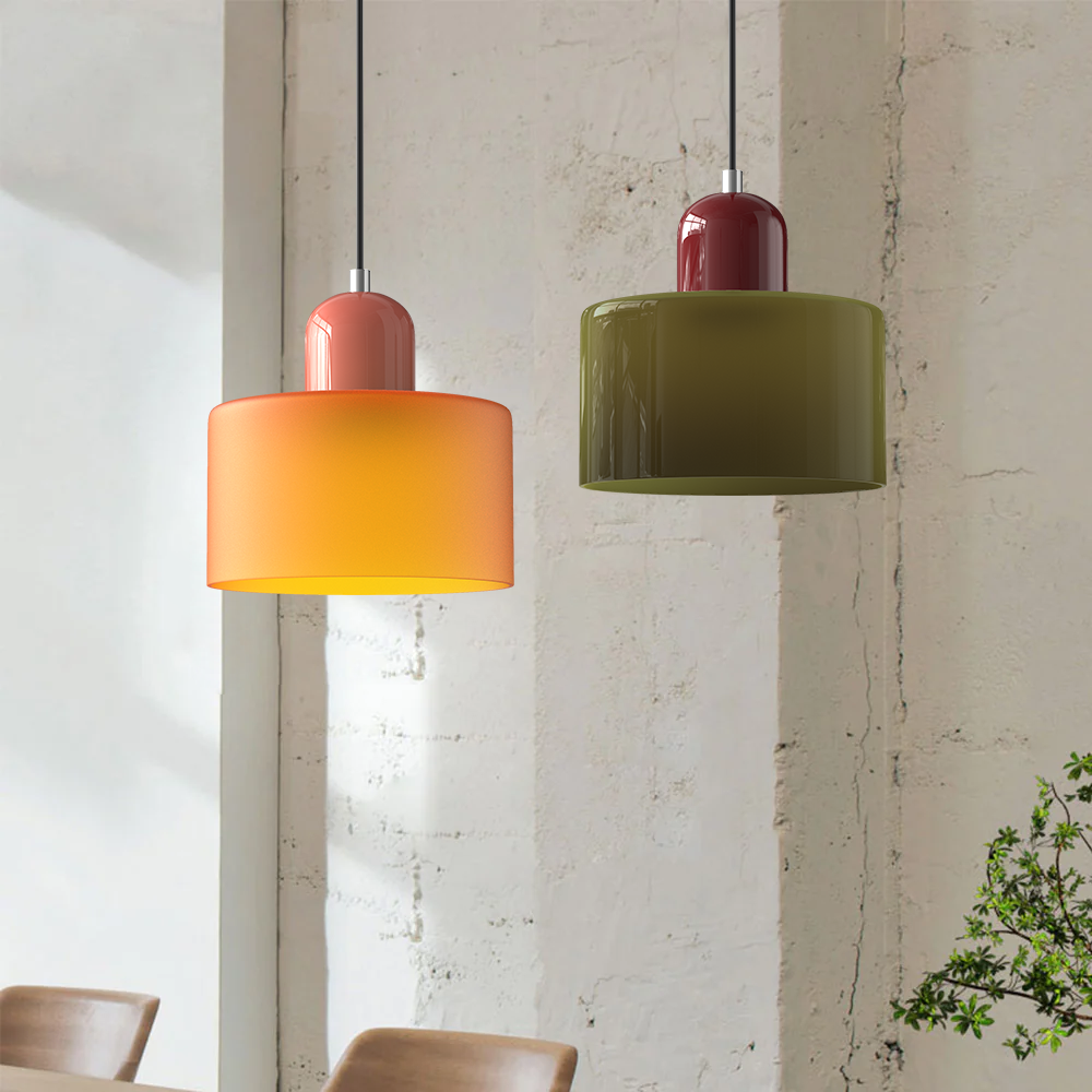 Moderne LED Glaspendel mit E27 Fassung 3