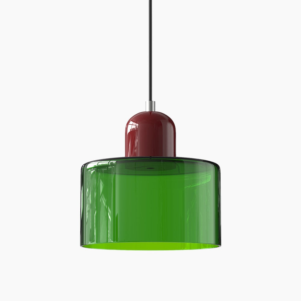 Moderne LED Glaspendel mit E27 Fassung 34