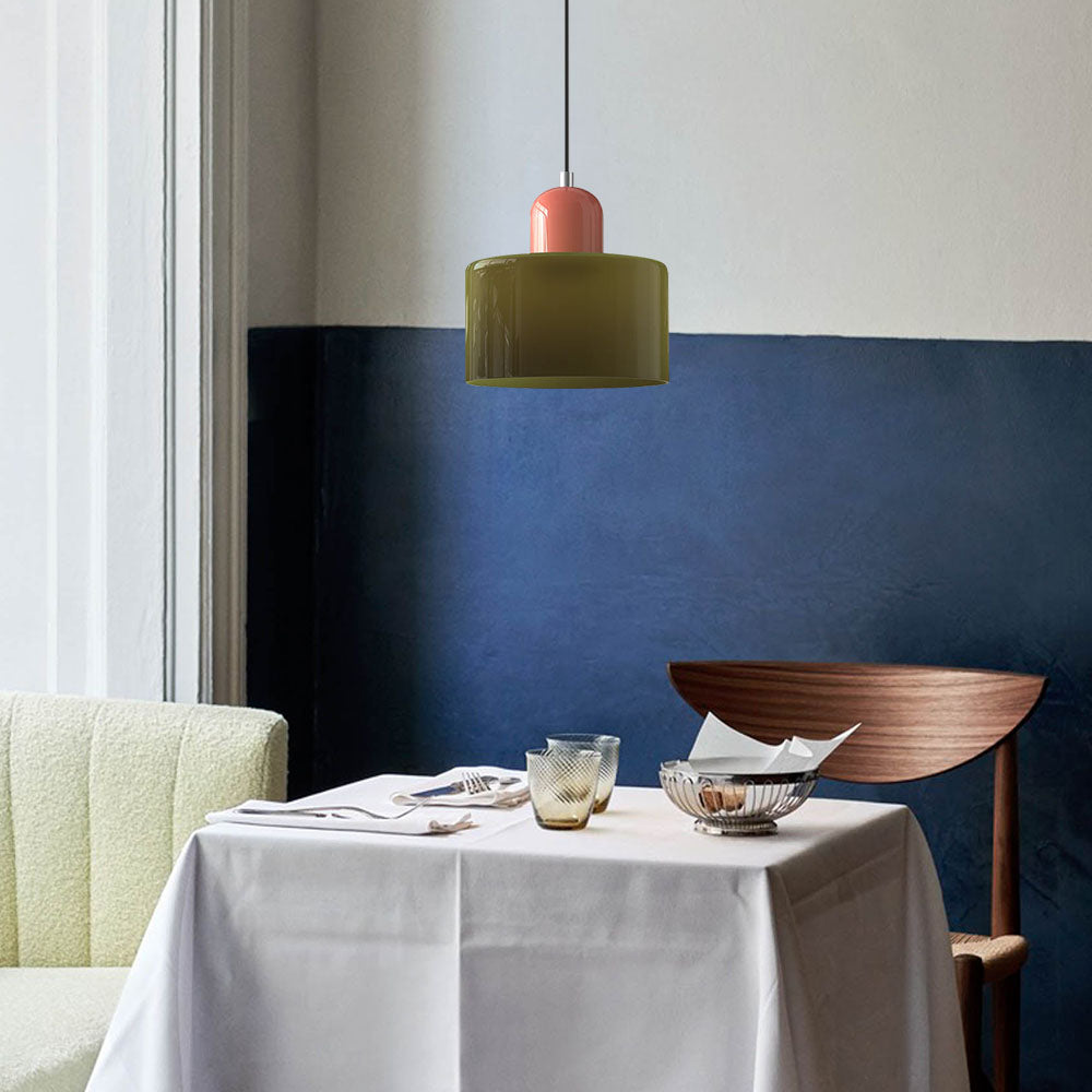 Moderne LED Glaspendel mit E27 Fassung 4