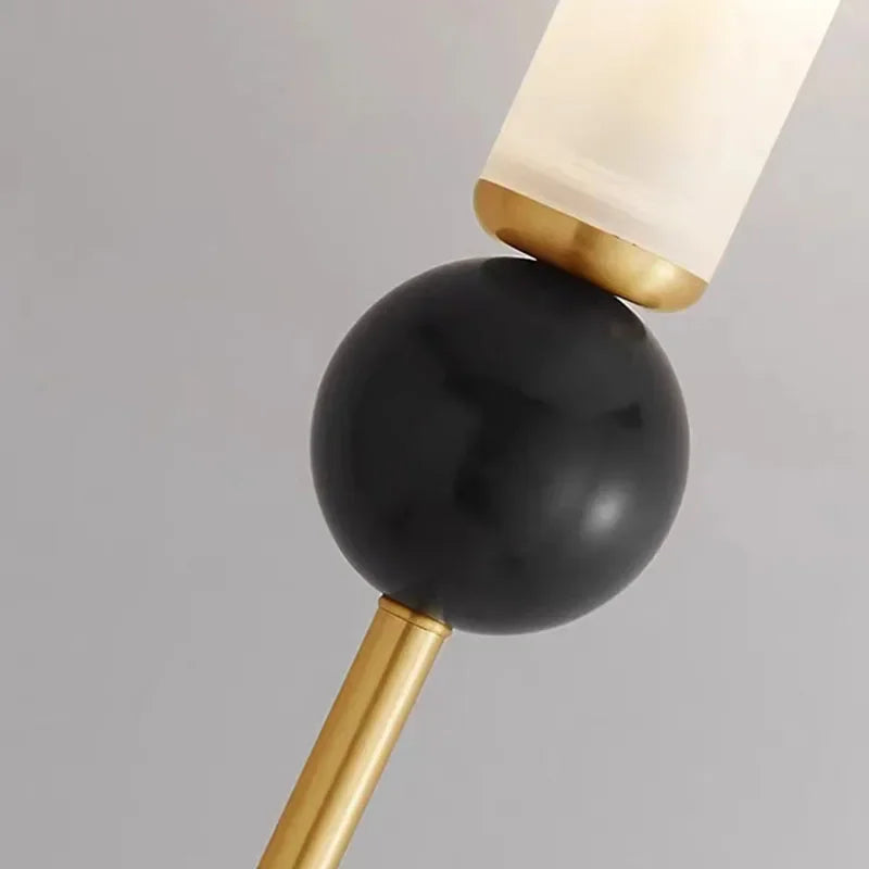 Moderne Marmor Wandleuchte in Gold oder Schwarz 4