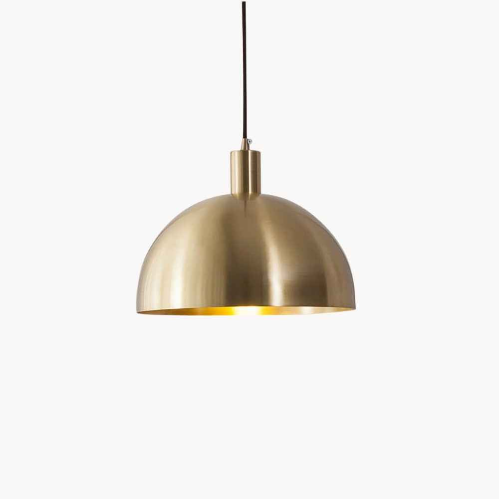 Moderne Messingpendel mit Kuppelschirm