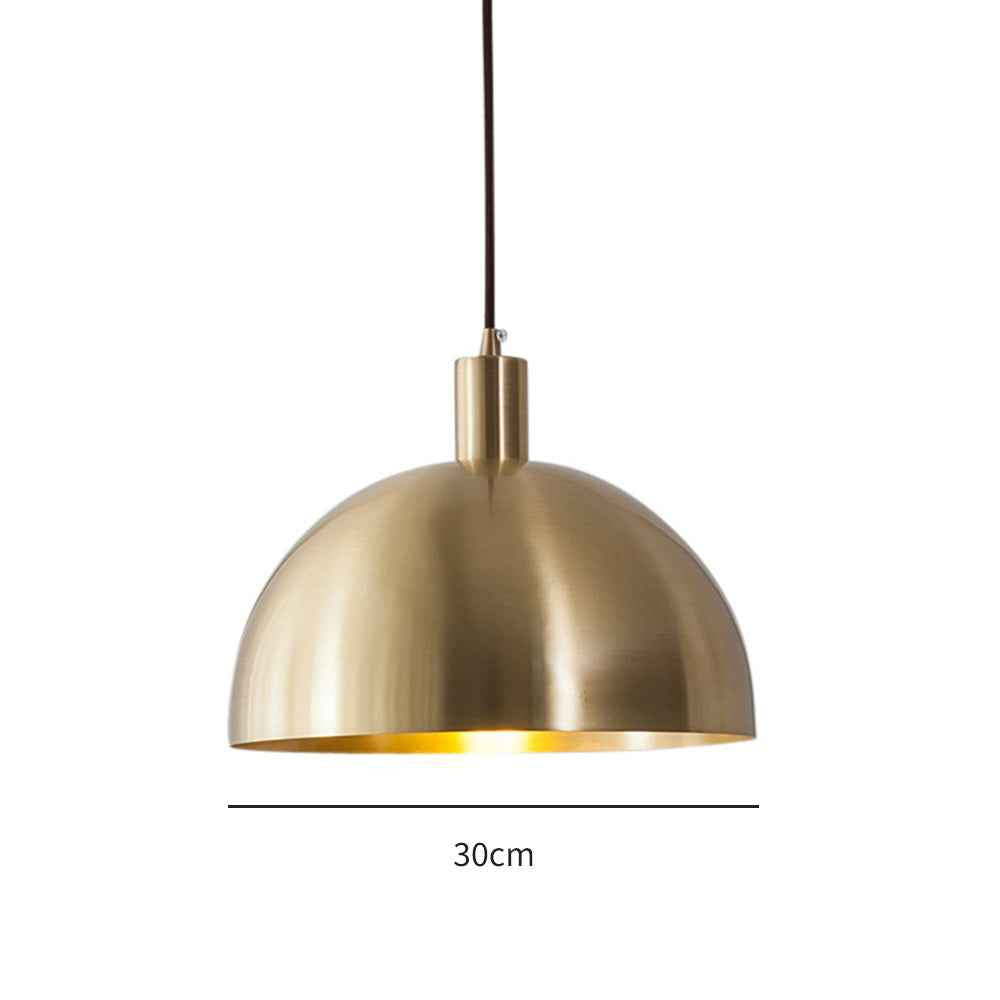 Moderne Messingpendel mit Kuppelschirm