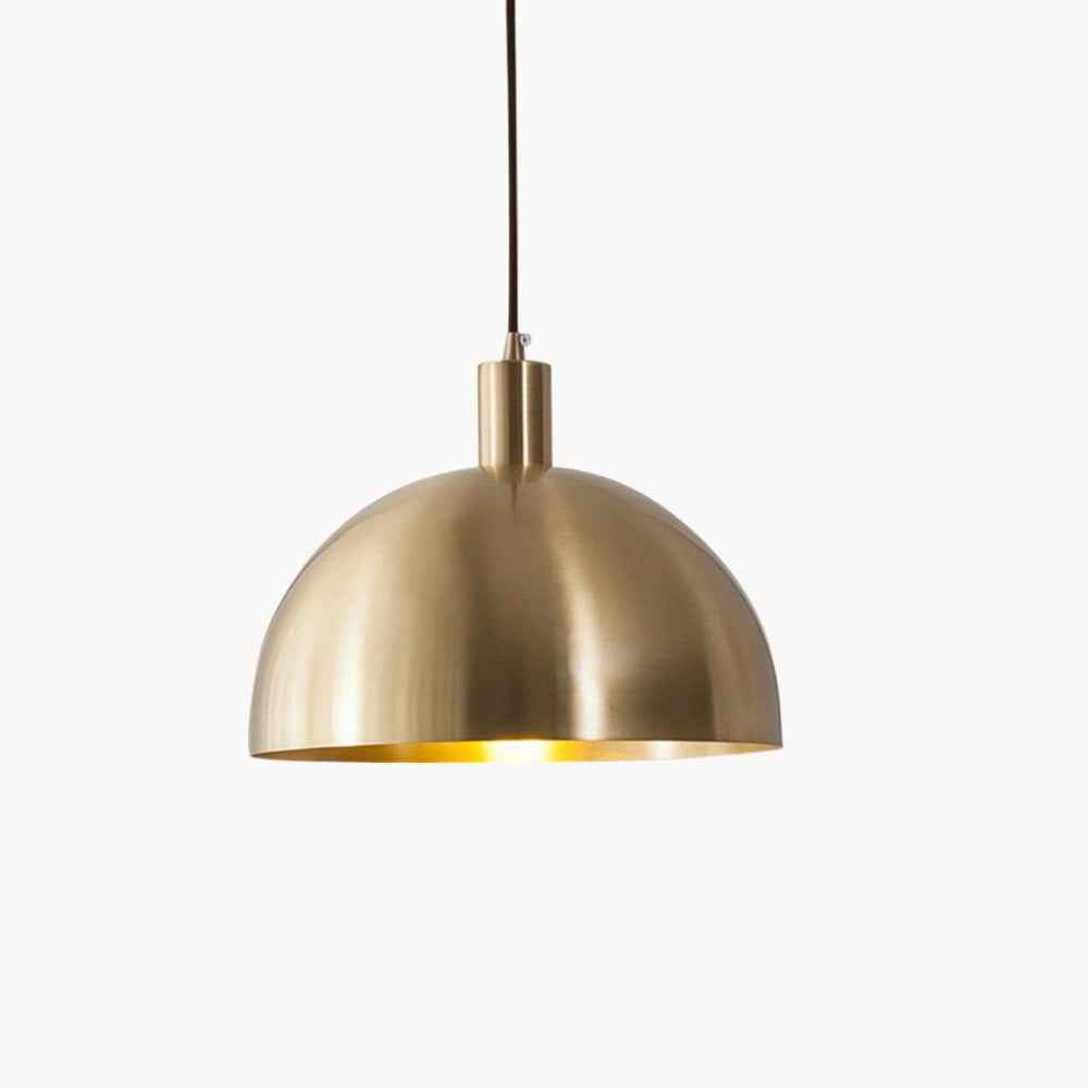 Moderne Messingpendel mit Kuppelschirm