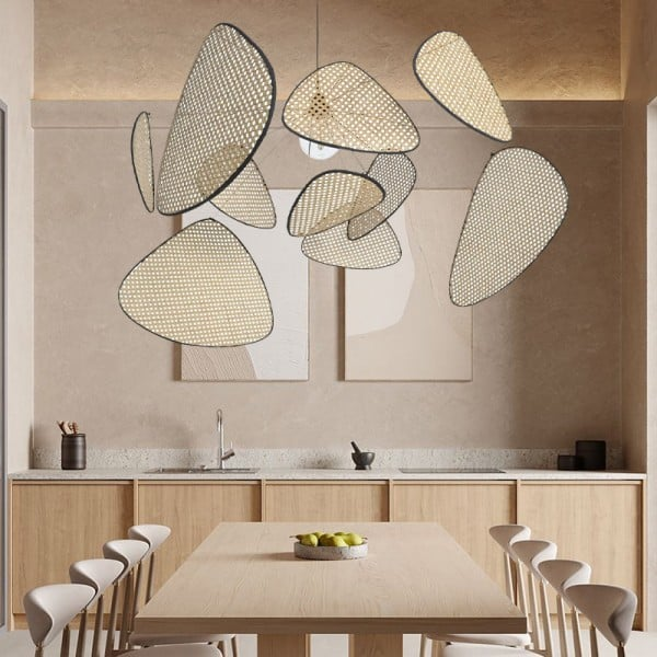 Moderne Pendelleuchte mit Cannage-Design 3