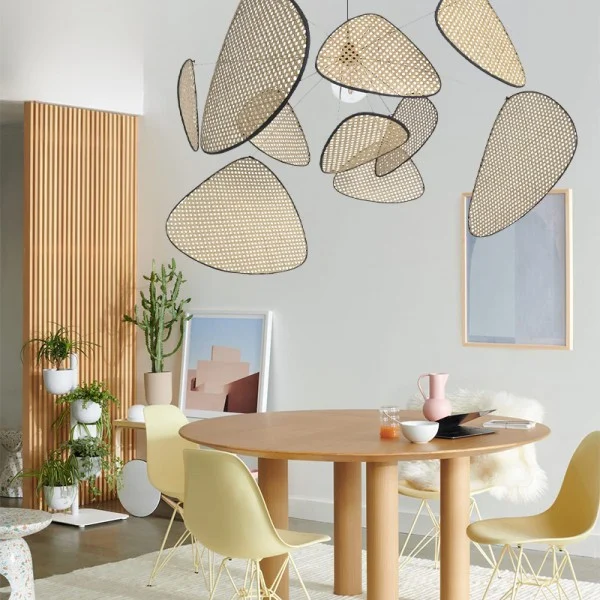 Moderne Pendelleuchte mit Cannage-Design 4