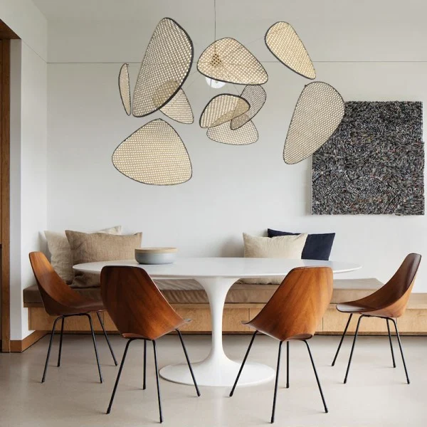 Moderne Pendelleuchte mit Cannage-Design 5