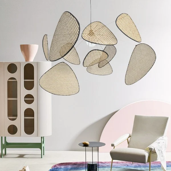 Moderne Pendelleuchte mit Cannage-Design 6