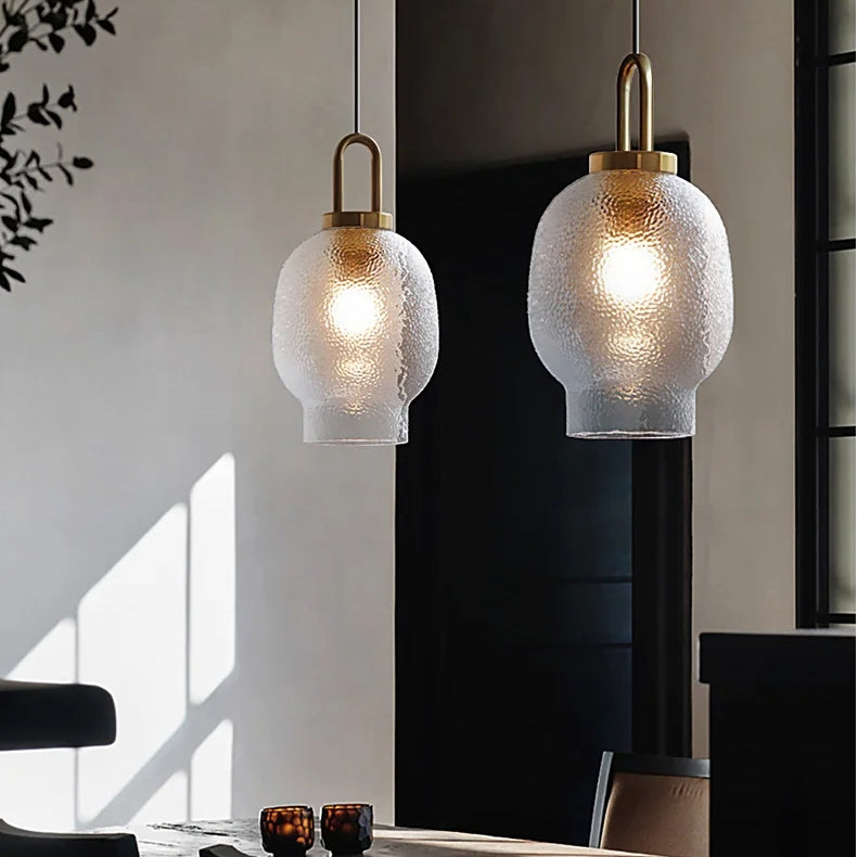 Moderne Pendelleuchte mit Glas und E27-Sockel 4