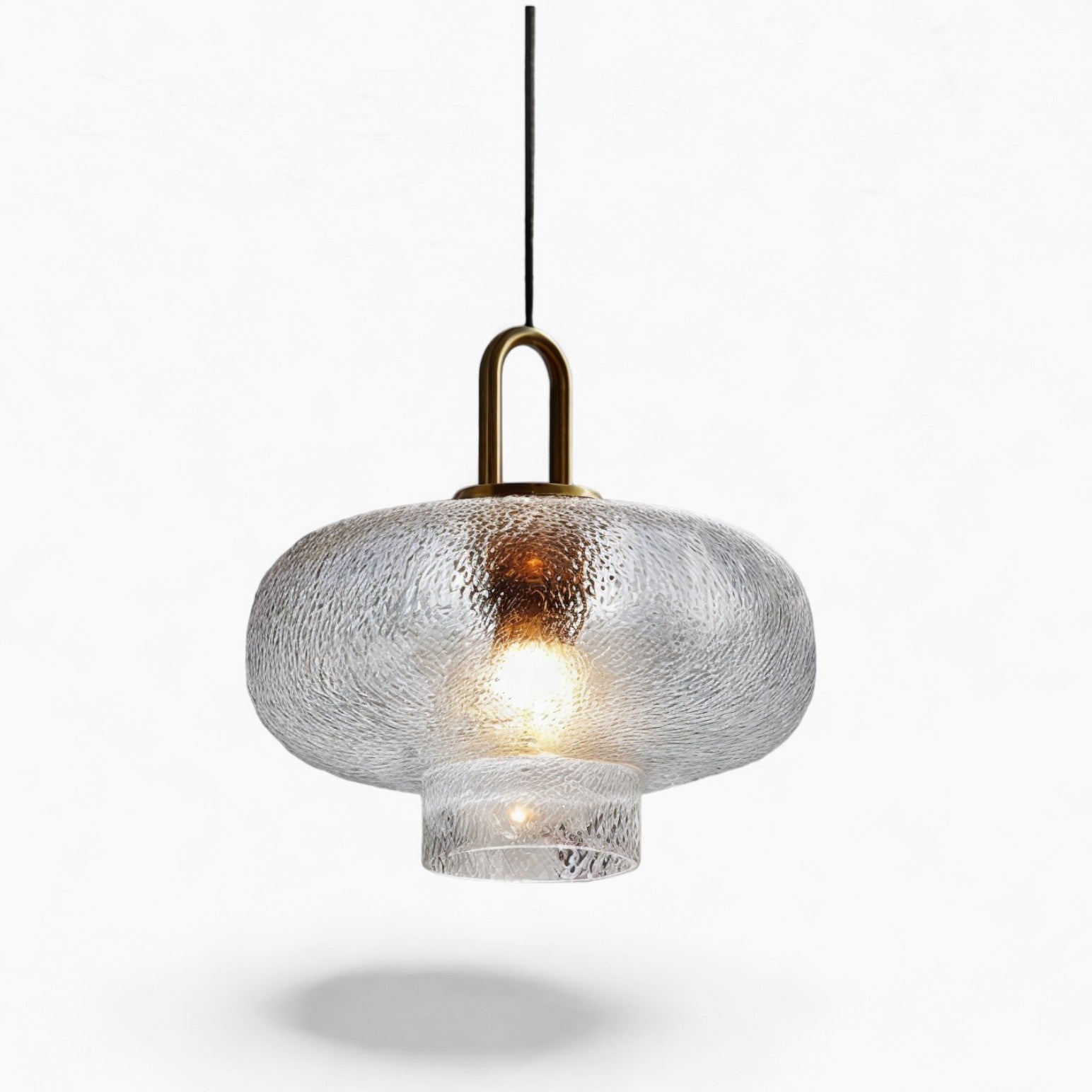 Moderne Pendelleuchte mit Glas und E27-Sockel 6