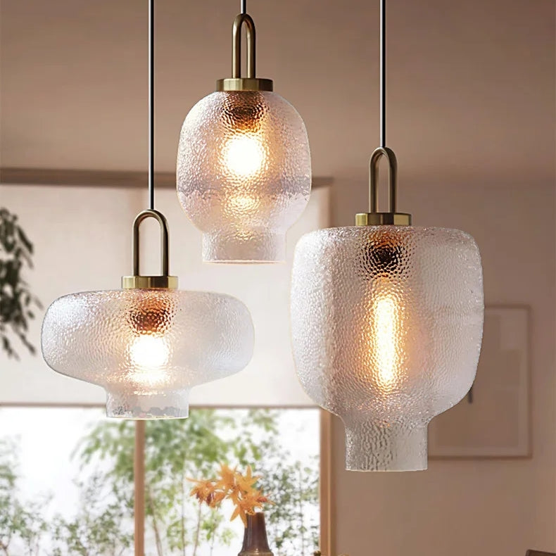 Moderne Pendelleuchte mit Glas und E27-Sockel 8