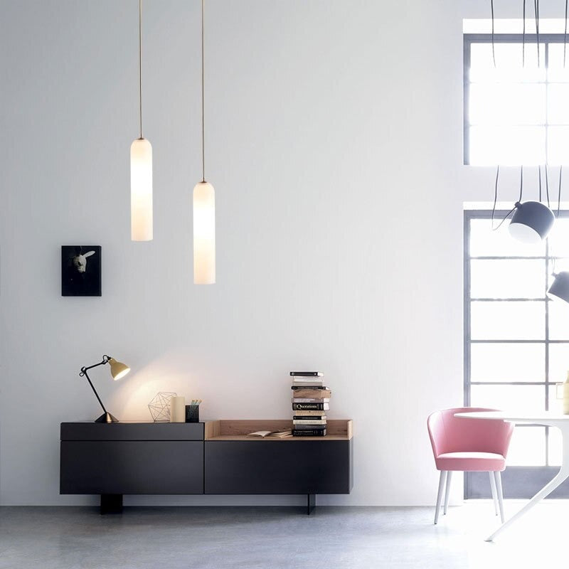 Moderne Pendelleuchte mit Glaskuppel 5