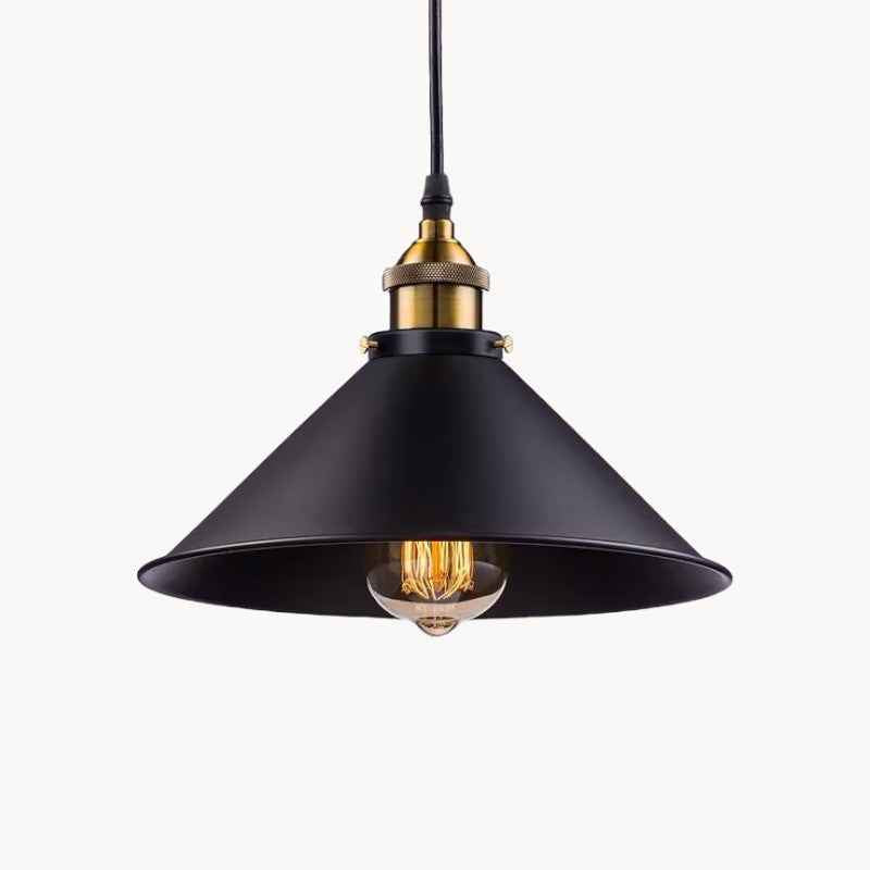 Moderne Pendelleuchte mit Schwarz-Gold Finish