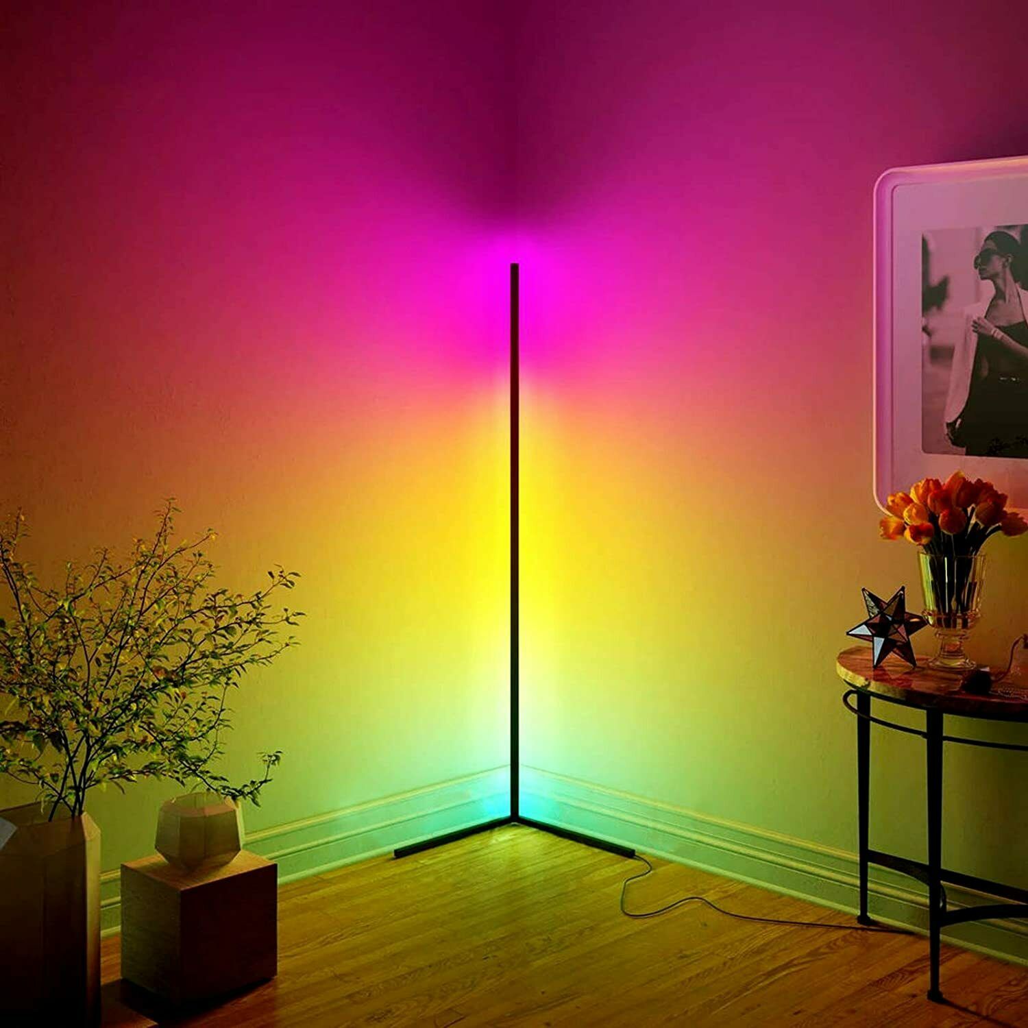 Moderne RGB LED Stehlampe 2