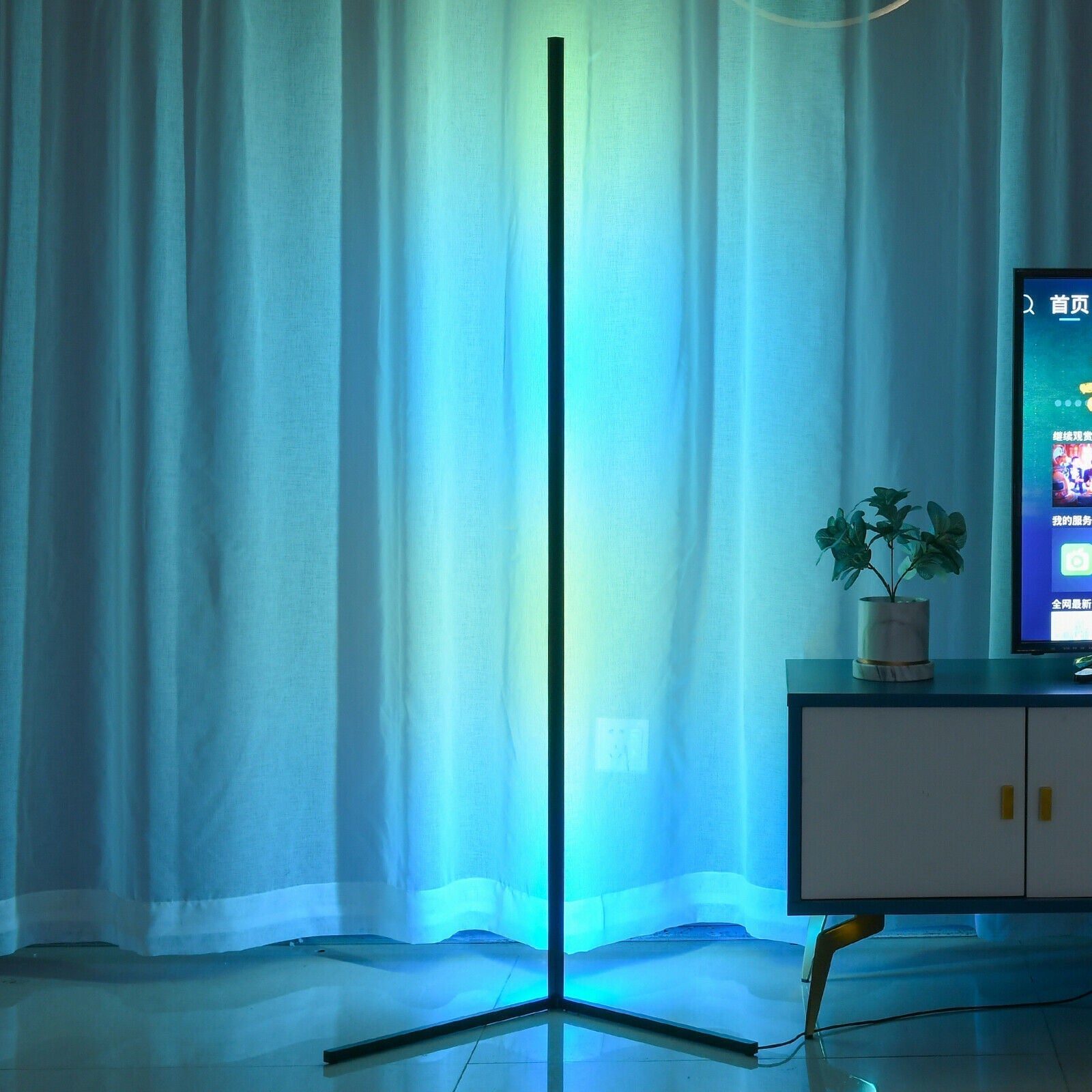 Moderne RGB LED Stehlampe 8