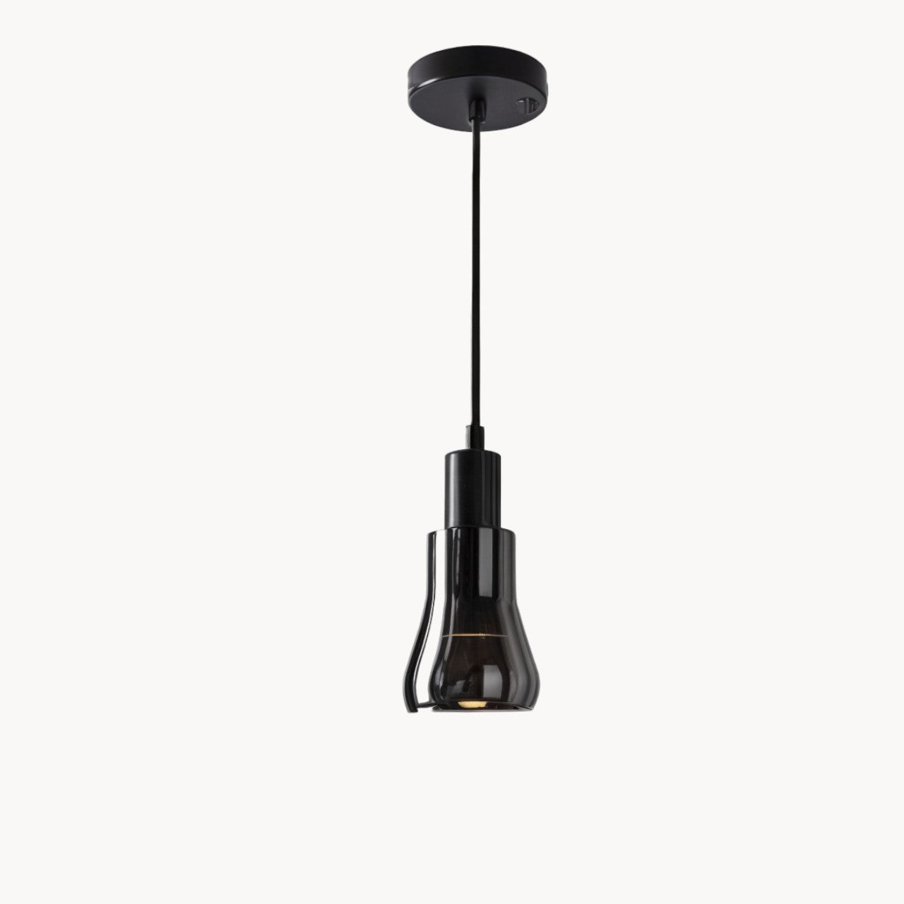 Moderne Rauchglas Pendelleuchte 10