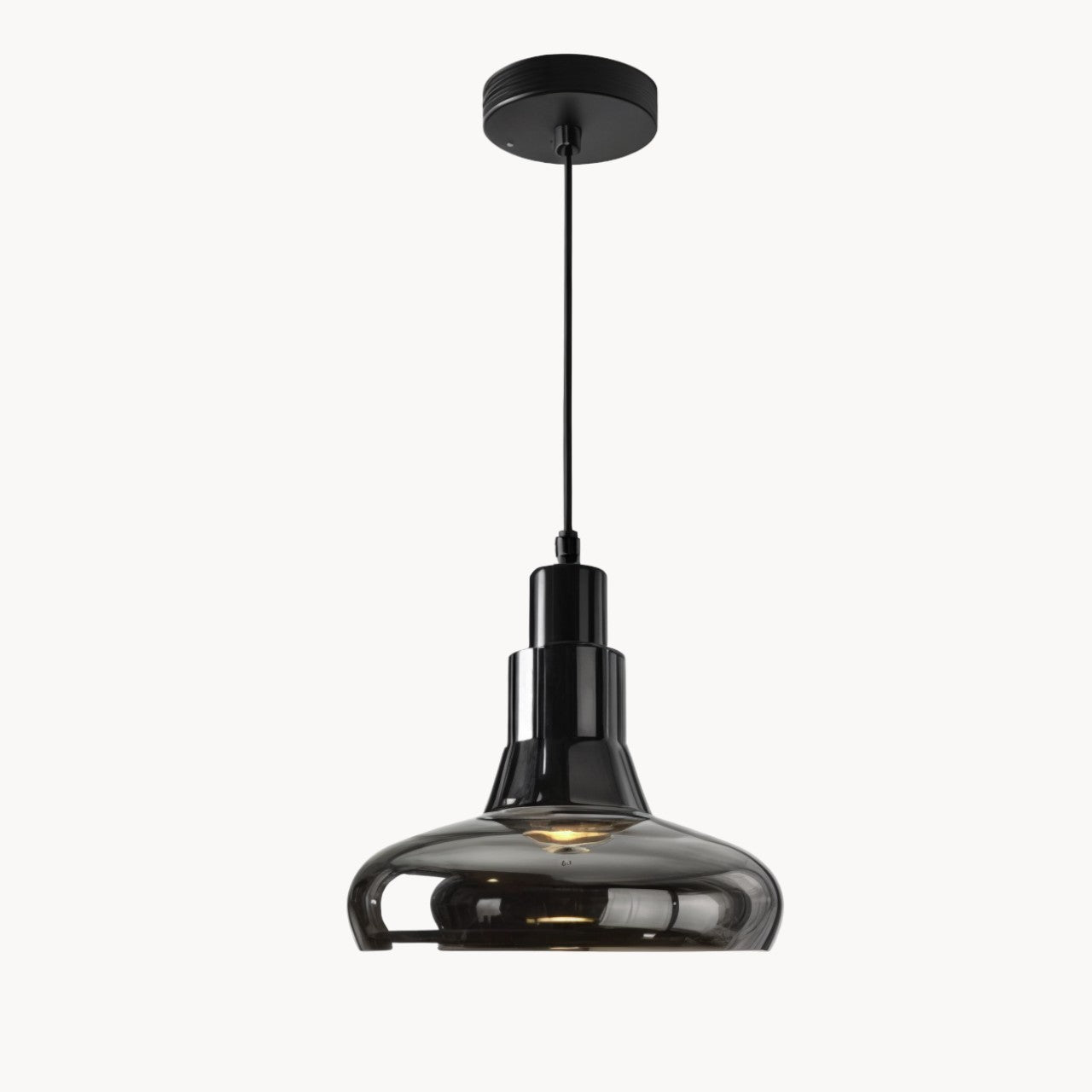 Moderne Rauchglas Pendelleuchte 11