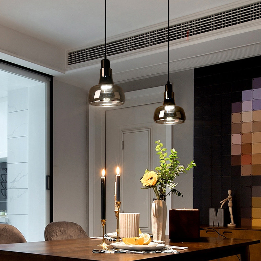Moderne Rauchglas Pendelleuchte 2