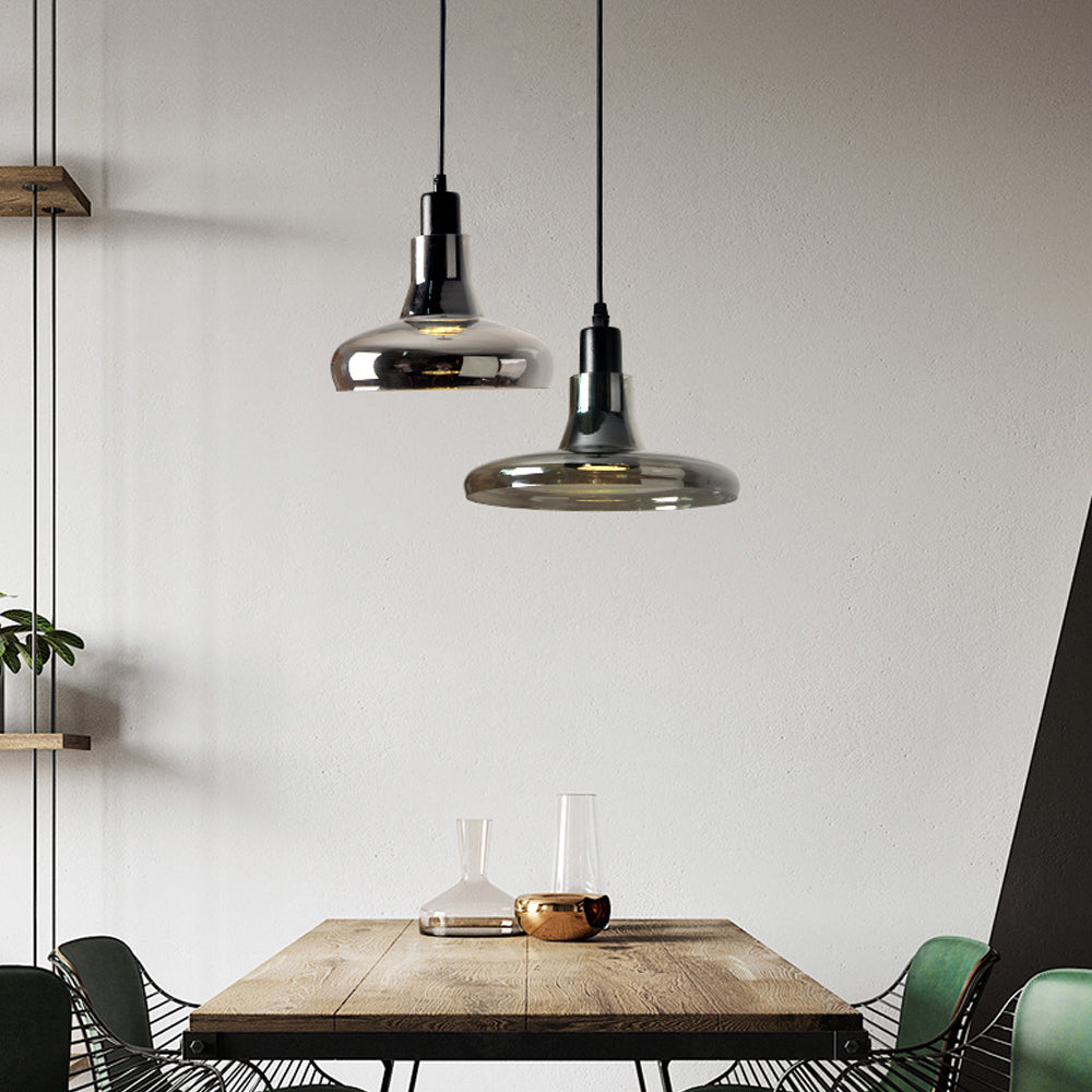 Moderne Rauchglas Pendelleuchte 5
