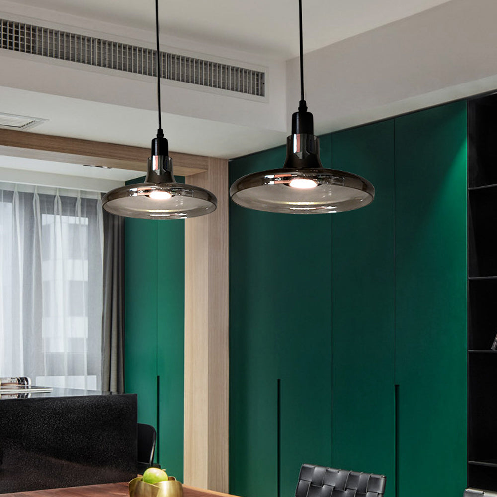 Moderne Rauchglas Pendelleuchte 7