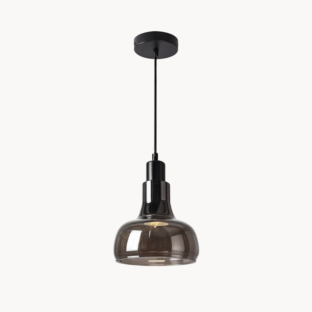 Moderne Rauchglas Pendelleuchte 9