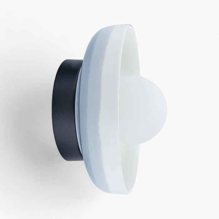 Moderne Runde Keramik Wandleuchte Blau