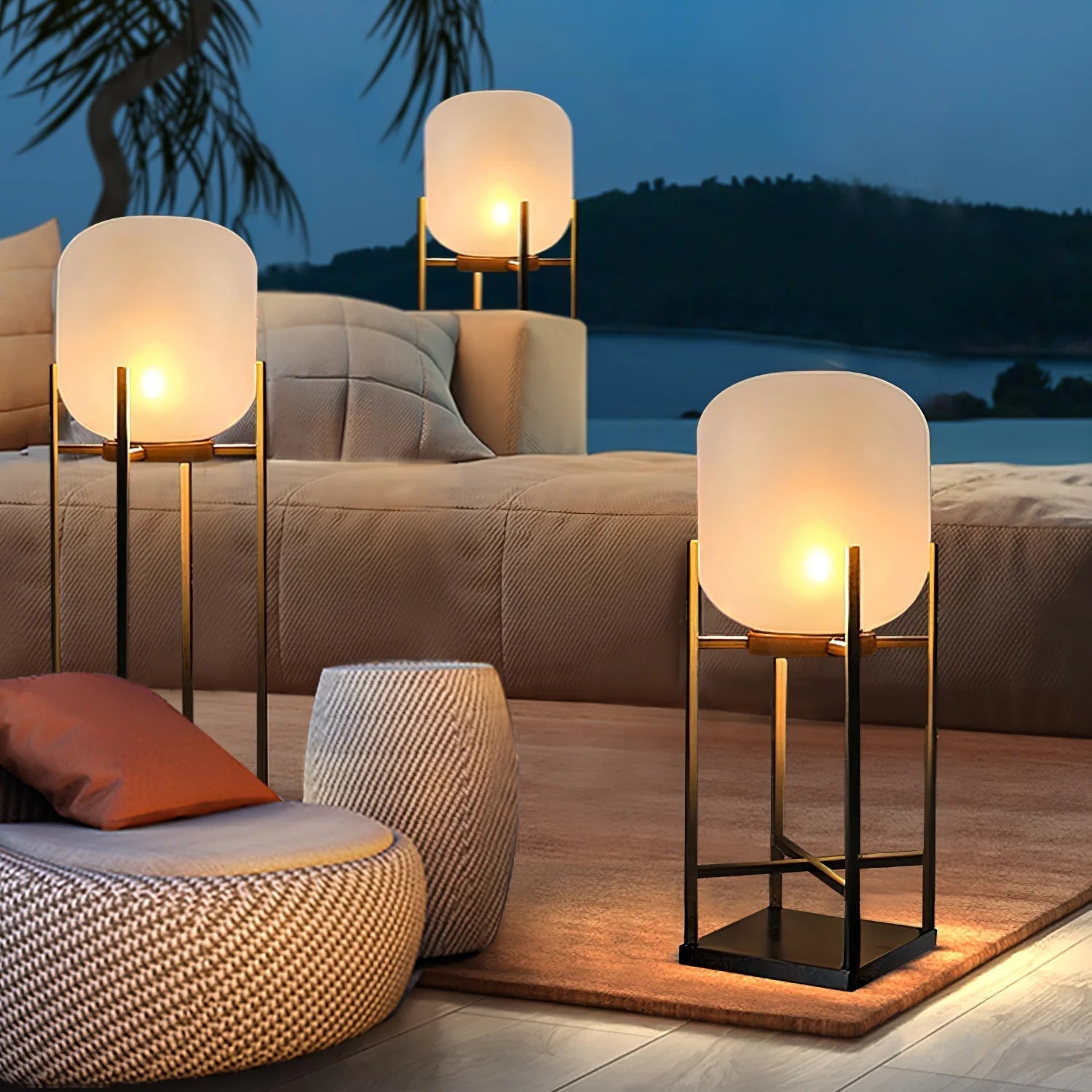 Moderne Solar-Gartenlampe mit Edelstahl-Gehäuse 2