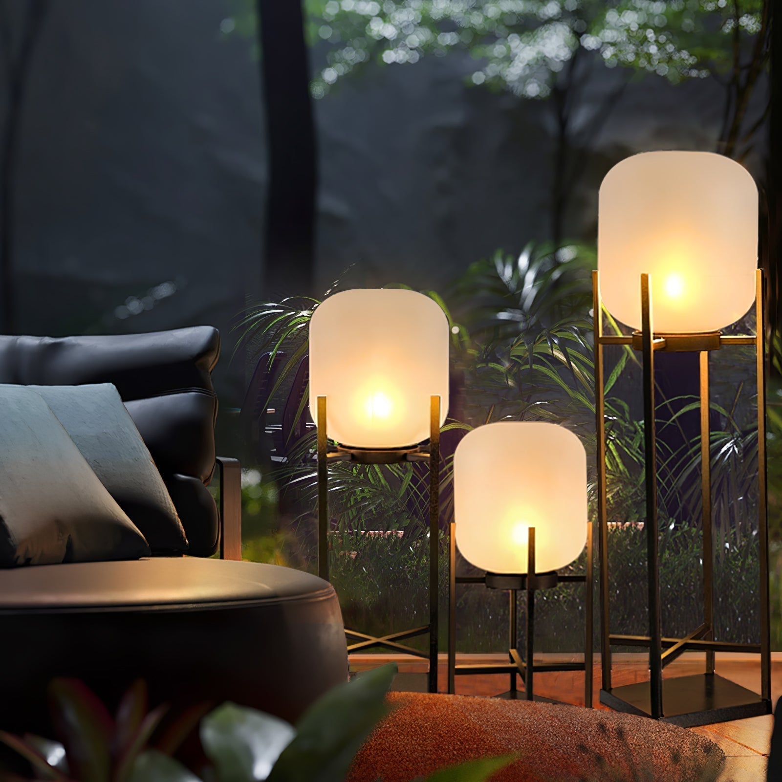 Moderne Solar-Gartenlampe mit Edelstahl-Gehäuse 4