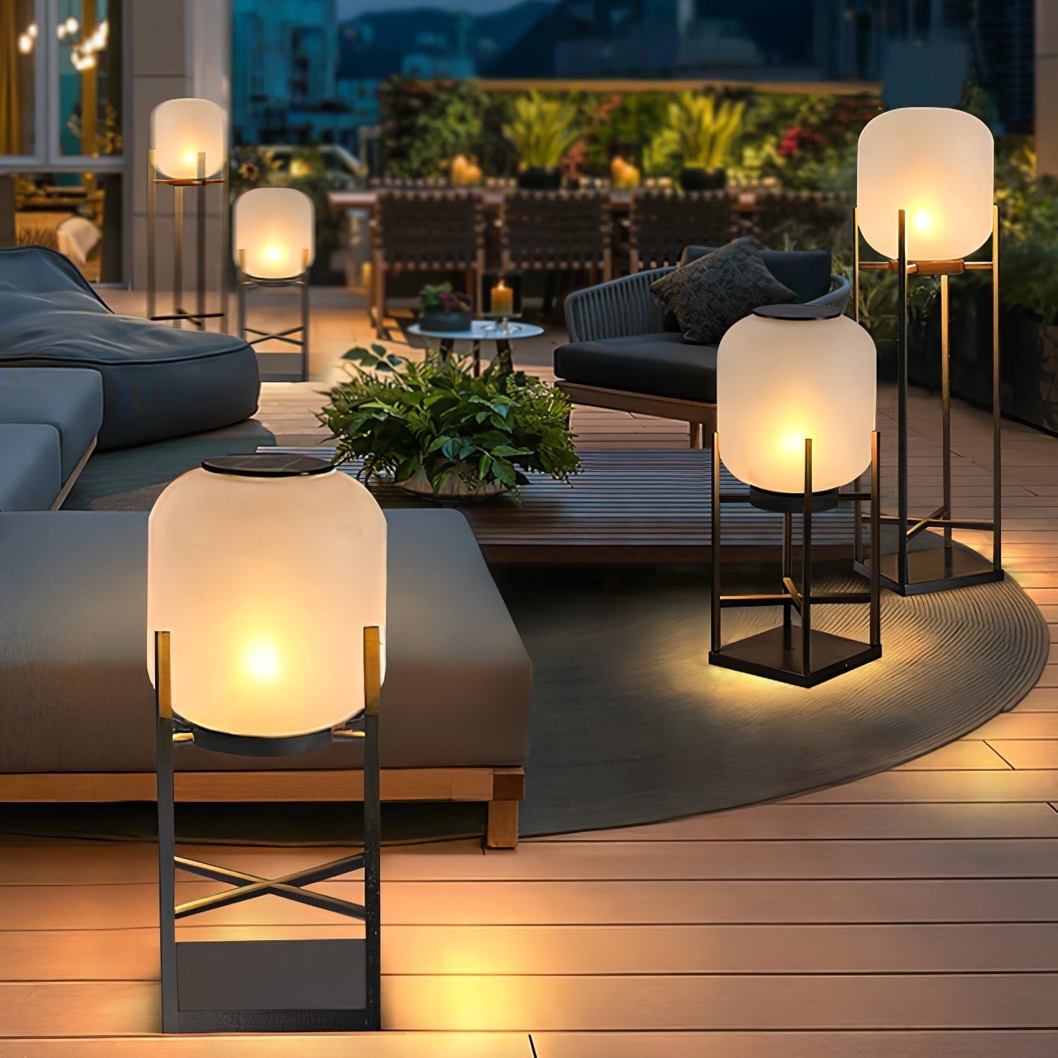 Moderne Solar-Gartenlampe mit Edelstahl-Gehäuse 5