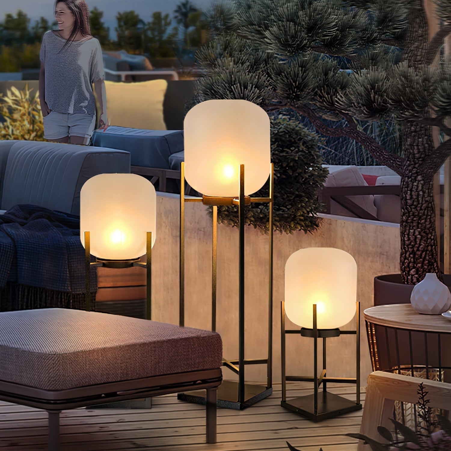 Moderne Solar-Gartenlampe mit Edelstahl-Gehäuse 6