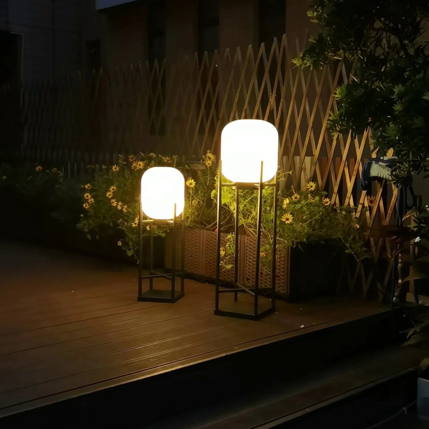 Moderne Solar-Gartenlampe mit Edelstahl-Gehäuse 8