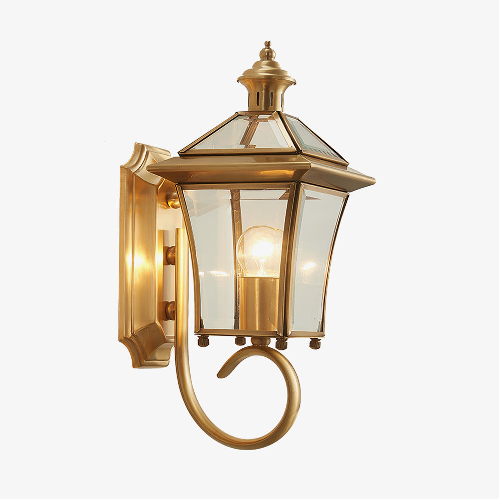 Olivara - Charmante Retro Außenwandleuchte für einen stilvollen und stimmungsvollen Garten Steigern Sie Ihre Außenbeleuchtung mit dieser eleganten Messinglampe