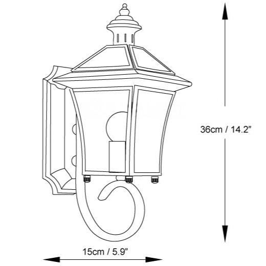Olivara - Charmante Retro Außenwandleuchte für einen stilvollen und stimmungsvollen Garten Steigern Sie Ihre Außenbeleuchtung mit dieser eleganten Messinglampe